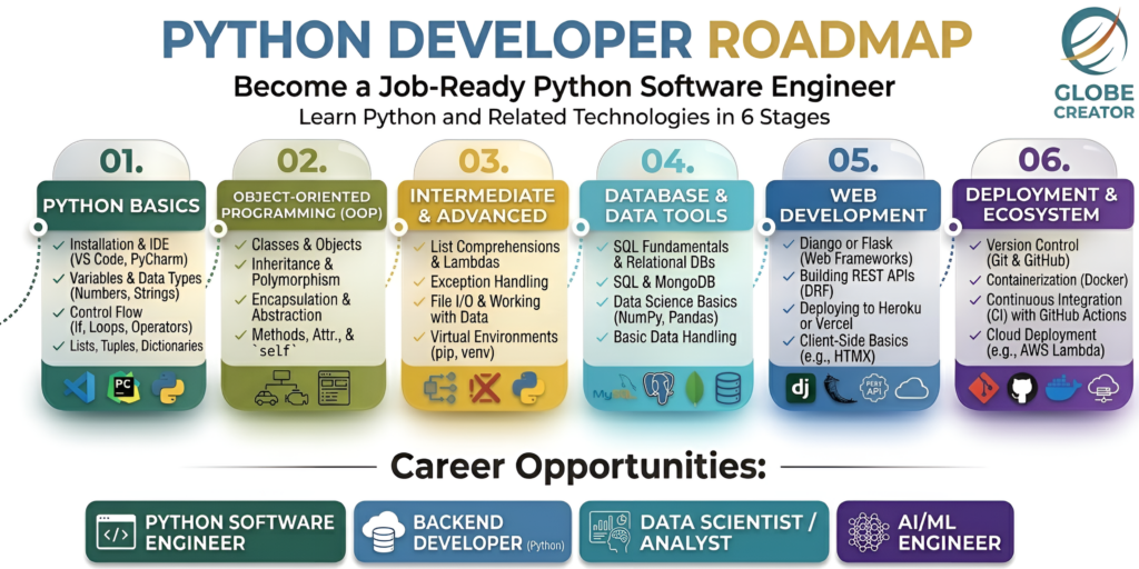 PYTHON Classes in Pune at Globe Creater Kothrud with IBM certification and placement support